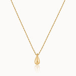 Teardrop Pendant Necklace, 14K Gold Vermeil-3