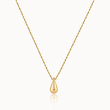 Teardrop Pendant Necklace, 14K Gold Vermeil-3