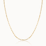 Bold Paperclip Chain Necklace, 14K Gold Vermeil-3