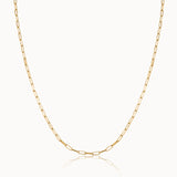 Bold Paperclip Chain Necklace, 14K Gold Vermeil-3