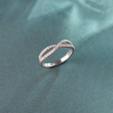 Infinity Diamond Ring, 14K Solid Gold, 1/4 ct Lab Grown Diamond-1
