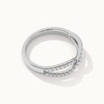 Infinity Diamond Ring, Sterling Silver, 1/4 ct Lab Grown Diamond-7