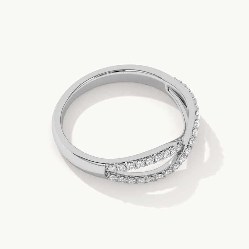 Infinity Diamond Ring, Sterling Silver, 1/4 ct Lab Grown Diamond-7