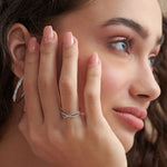 Infinity Diamond Ring, Sterling Silver, 1/4 ct Lab Grown Diamond-2