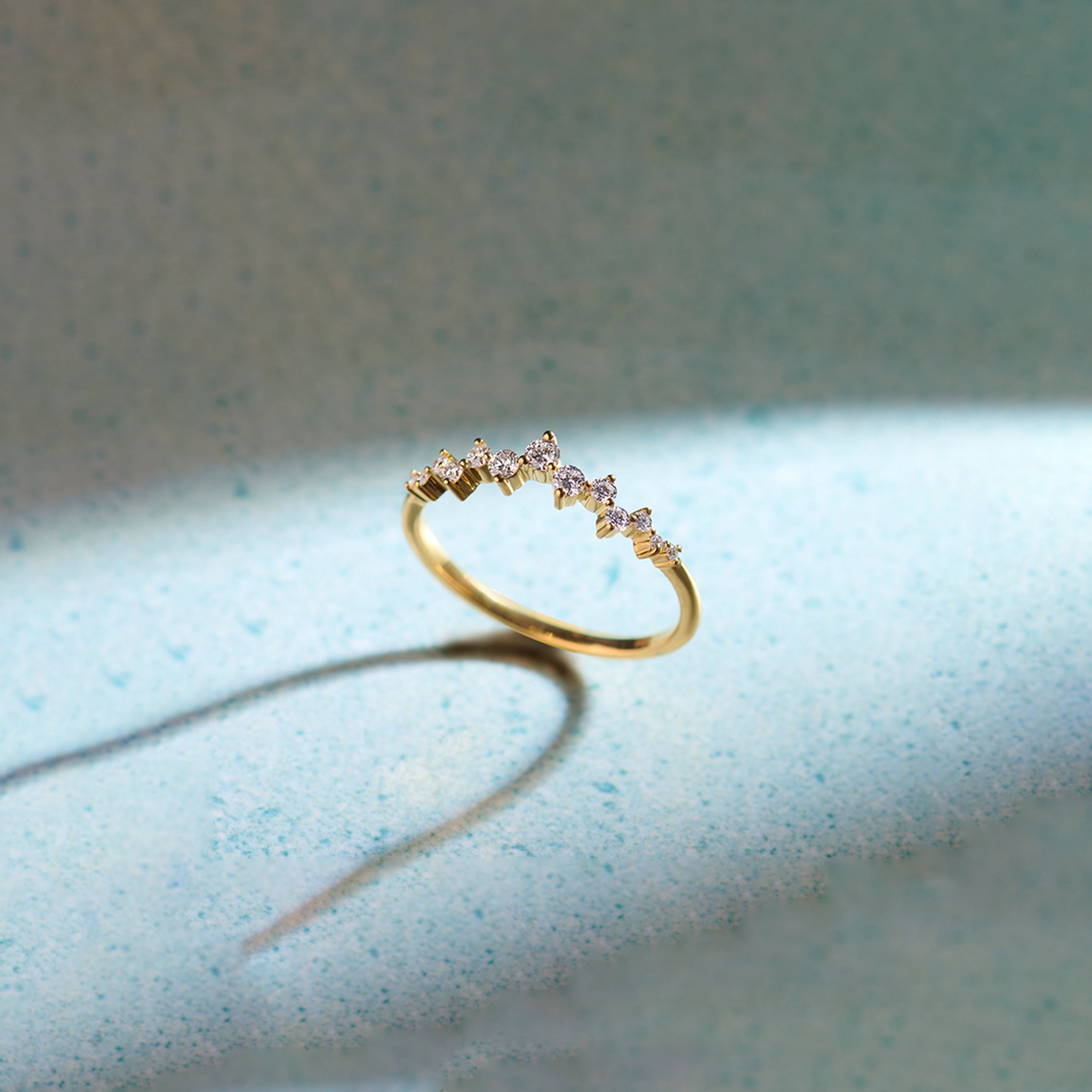 Stunning Round Diamond Ring, 14K Gold Vermeil, 1/4 ct Lab Grown Diamond-1