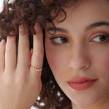 Stunning Round Diamond Ring, 14K Gold Vermeil, 1/4 ct Lab Grown Diamond-3