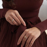 Multi-Layered Diamond Ring, 14K Solid Gold, 1/2 ct Lab Grown Diamond-3
