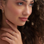 Criss Cross Diamond Ring, 14K Solid Gold, 1/2 ct Lab Grown Diamond-2