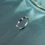 Baguette & Diamond Band, 14K Solid Gold, 1/5 ct Lab Grown Diamond-1