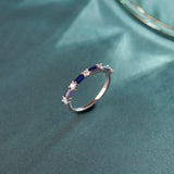 Baguette & Diamond Band, 14K Solid Gold, 1/5 ct Lab Grown Diamond-1