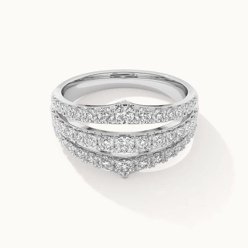 Royal Diamond Band, Sterling Silver, 1 ct Lab Grown Diamond-3