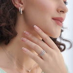 Royal Diamond Band, Sterling Silver, 1 ct Lab Grown Diamond-2