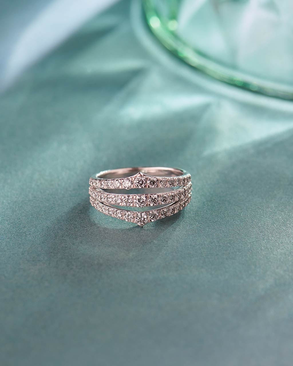 Royal Diamond Band, Sterling Silver, 1 ct Lab Grown Diamond-6