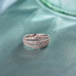 Royal Diamond Band, Sterling Silver, 1 ct Lab Grown Diamond-6