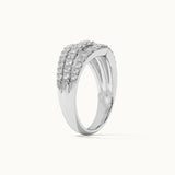 Royal Diamond Band, Sterling Silver, 1 ct Lab Grown Diamond-7