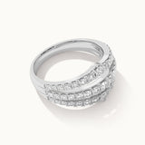 Royal Diamond Band, Sterling Silver, 1 ct Lab Grown Diamond-8