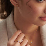 Chain-Link Stackable Diamond Band, 14K Solid Gold, 1/8 ct Lab Grown Diamond-2