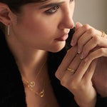 Scattered Diamond Band, 14K Solid Gold, 1/6 ct Lab Grown Diamond-6