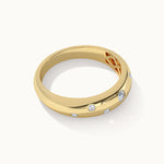 Scattered Diamond Band, 14K Gold Vermeil, 1/6 ct Lab Grown Diamond-8