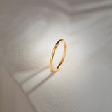Stackable Station Diamond Band, 14K Gold Vermeil, 1/20 ct Lab Grown Diamond-1