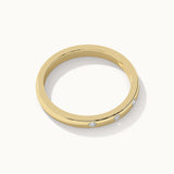 Stackable Station Diamond Band, 14K Gold Vermeil, 1/20 ct Lab Grown Diamond-8
