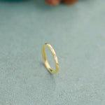Stackable Station Diamond Band, 14K Gold Vermeil, 1/20 ct Lab Grown Diamond-6