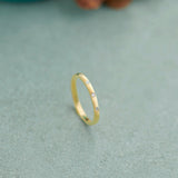 Stackable Station Diamond Band, 14K Gold Vermeil, 1/20 ct Lab Grown Diamond-6