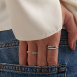 Beaded Diamond Band, 14K Solid Gold, 1/10 ct Lab Grown Diamond-9