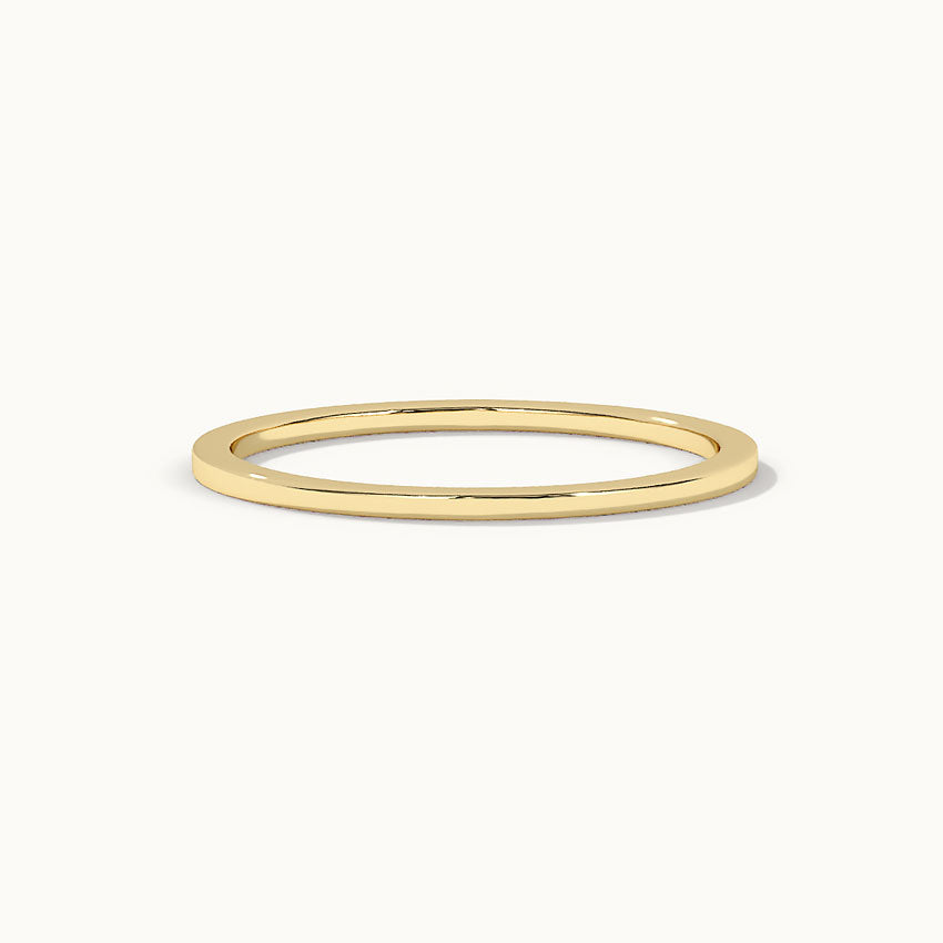 Sleek Stacker Band, 14K Solid Gold-3