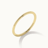 Sleek Stacker Band, 14K Solid Gold-7