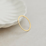 Sleek Stacker Band, 14K Solid Gold-6