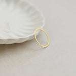 Sleek Stacker Band, 14K Gold Vermeil-1