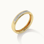 Channel Diamond Band, 10K Solid Gold, 1/10 ct Lab Grown Diamond-7