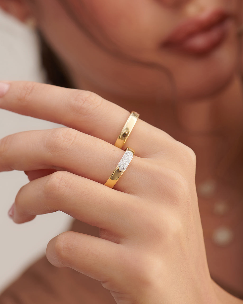 Traditional Band Ring, 10K Solid Gold-5