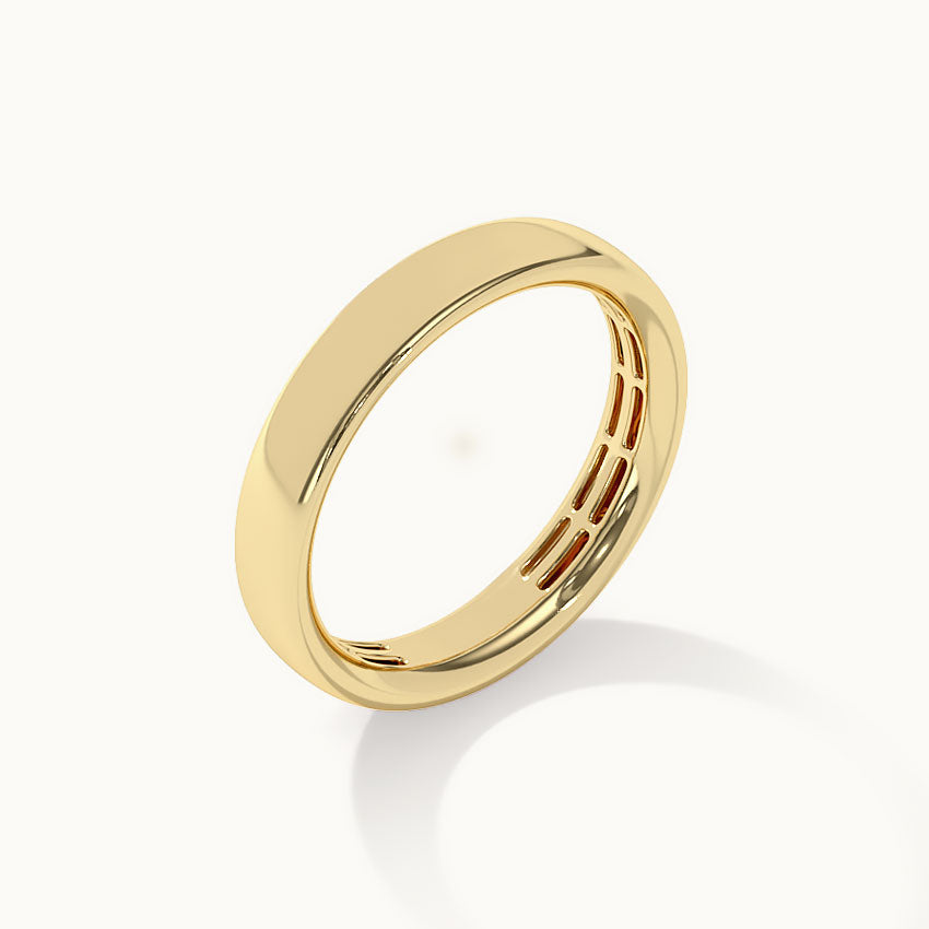 Traditional Band Ring, 10K Solid Gold-3