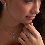 Stackable Chevron Diamond Band, 14K Solid Gold, 1/3 ct Lab Grown Diamond-5