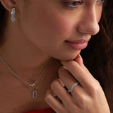 Stackable Chevron Diamond Band, 14K Solid Gold, 1/3 ct Lab Grown Diamond-5