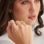 Diamond Signet Ring, 14K Solid Gold, 1/4 ct Lab Grown Diamond-4