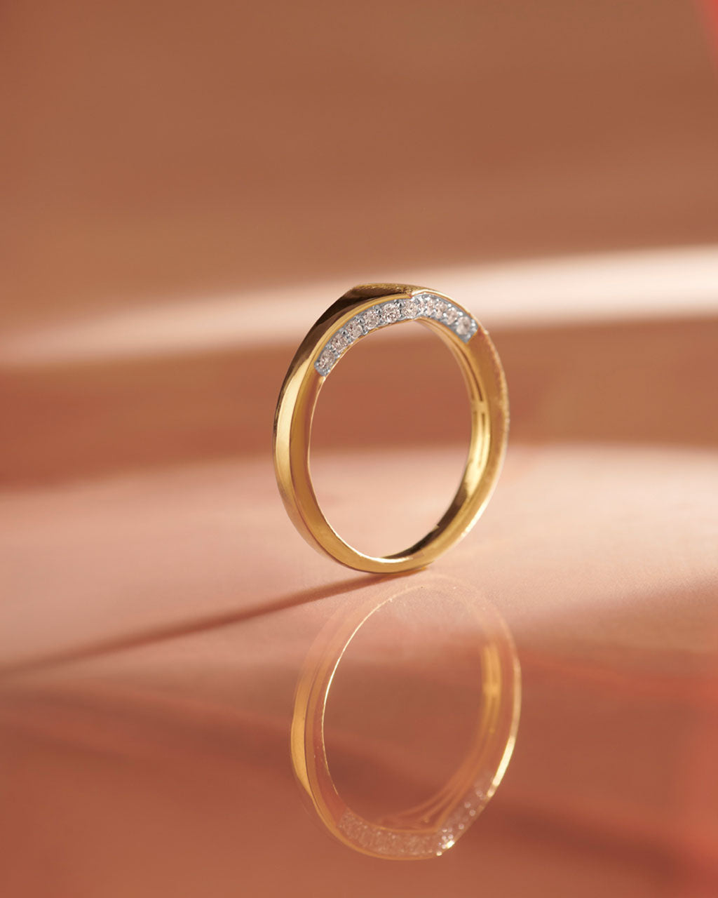 Diamond Signet Ring, 14K Gold Vermeil, 1/4 ct Lab Grown Diamond-5