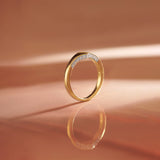 Diamond Signet Ring, 14K Gold Vermeil, 1/4 ct Lab Grown Diamond-1