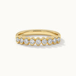 Half Eternity Diamond Band, 14K Solid Gold, 1/2 ct Lab Grown Diamond-3