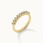 Half Eternity Diamond Band, 14K Gold Vermeil, 1/2 ct Lab Grown Diamond-6