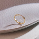 Twisted Stackable Diamond Band, 14K Gold Vermeil, 1/2 ct Lab Grown Diamond-1
