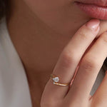 Coiled Diamond Band, 14K Solid Gold, 1/4 ct Lab Grown Diamond-4