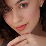 Coiled Diamond Band, 14K Solid Gold, 1/4 ct Lab Grown Diamond-2