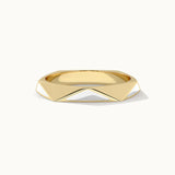 Pyramid Cera Band, 14K Solid Gold-3
