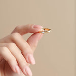 Pyramid Cera Band, 14K Gold Vermeil-5