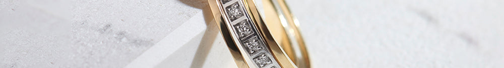 Trio Stackable Diamond Band, 14K Gold Vermeil, 1/4 ct Lab Grown Diamond-1