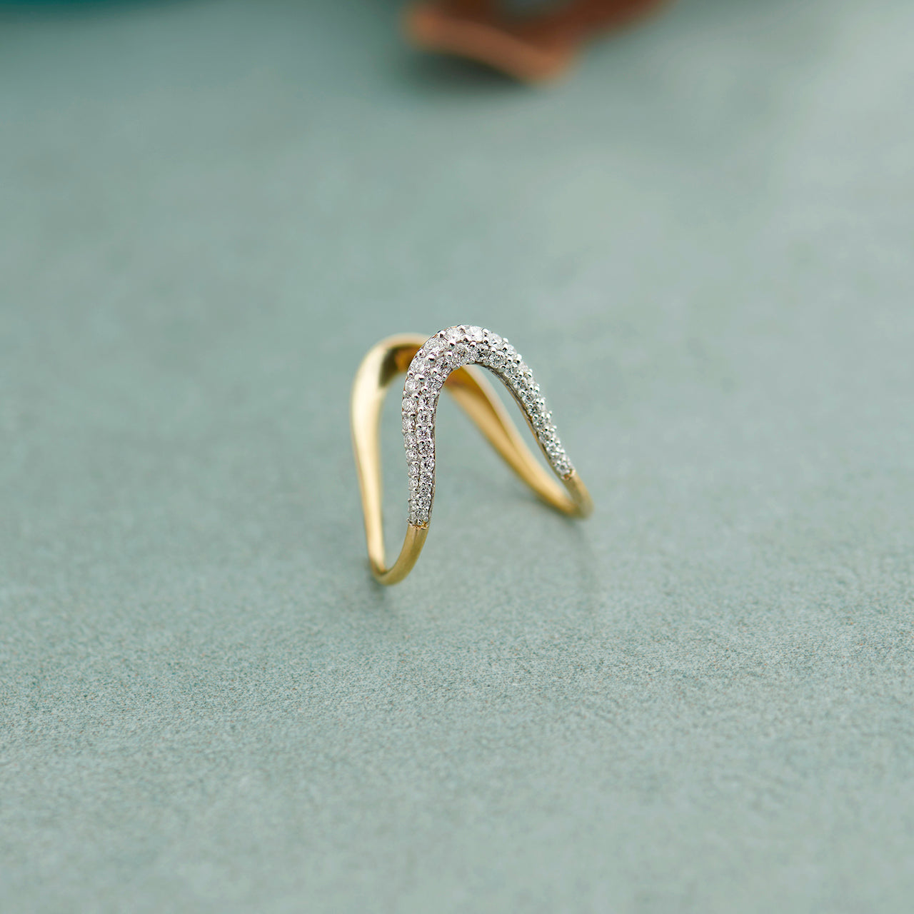 Vanki Pave Diamond Ring, 10K Solid Gold, 1/3 ct Lab Grown Diamond-1