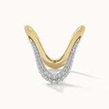 Vanki Pave Diamond Ring, 10K Solid Gold, 1/3 ct Lab Grown Diamond-3